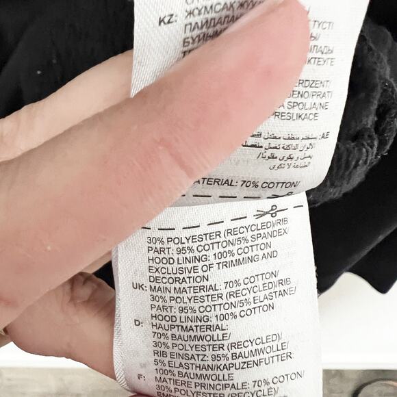 [Adidas] Black Originals Tape Fleece Pullover Hoodie Long Sleeve Men's Size XL - Picture 11 of 11